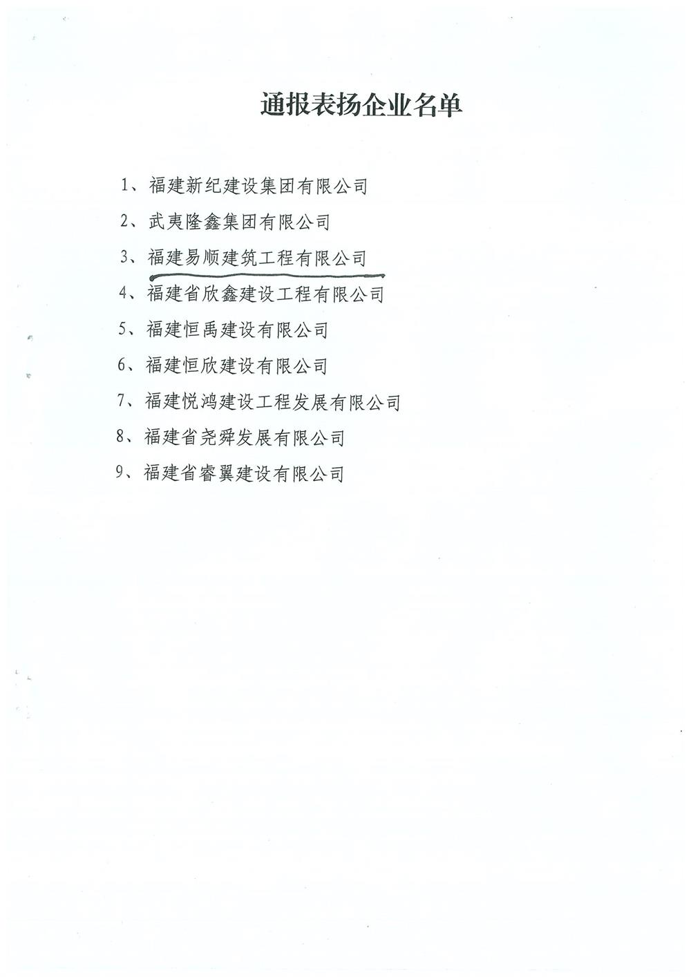 轉(zhuǎn)南平市住房和城鄉(xiāng)建設(shè)局文件（南建筑（2017）30號）關(guān)于對參與精準(zhǔn)扶貧作出貢獻(xiàn)的企業(yè)予以通報(bào)表揚(yáng)的通知